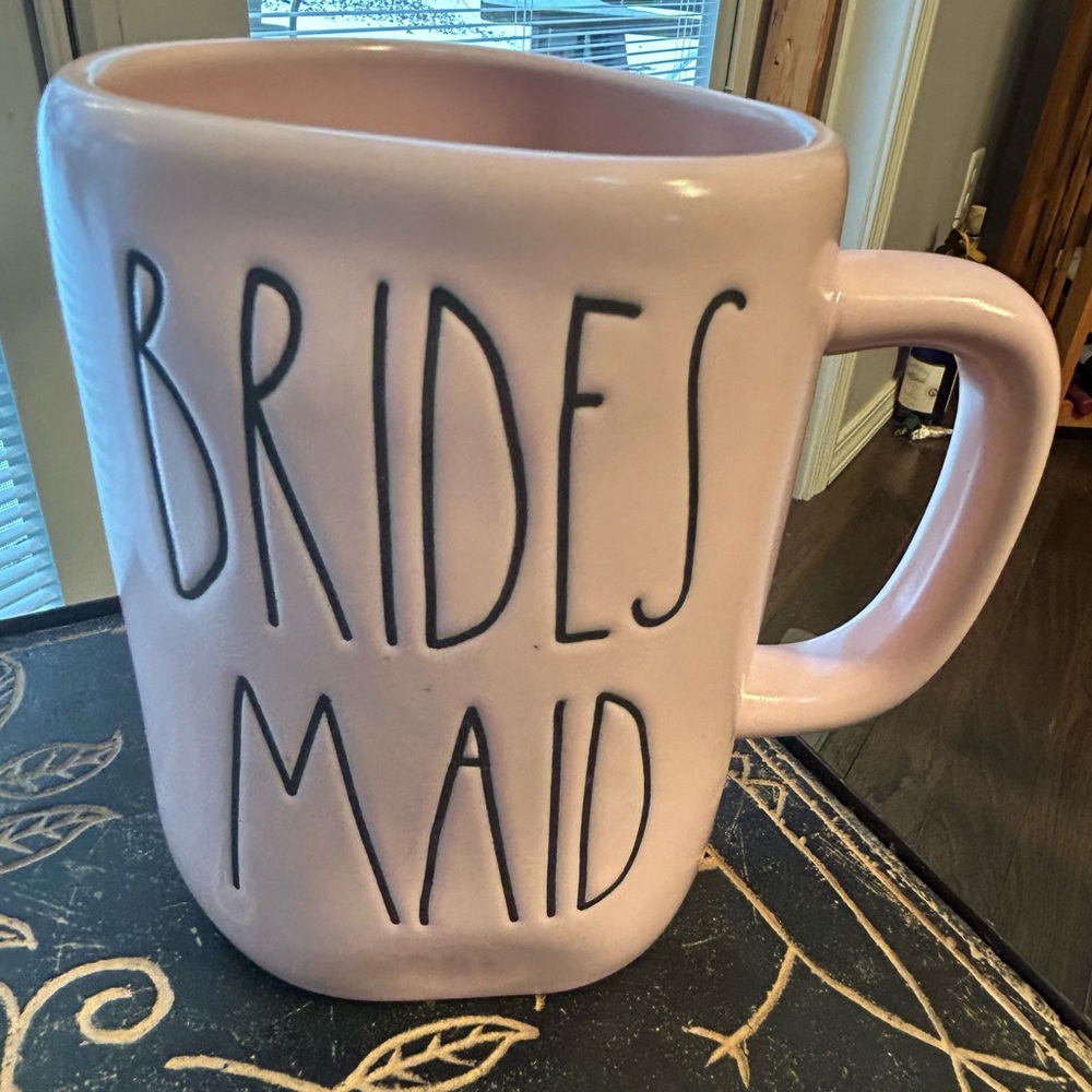 Rae Dunn Brides Maid pink mug NWOT